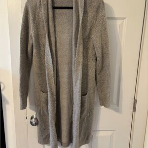 Forever 21 Heather Gray Longline Cardigan